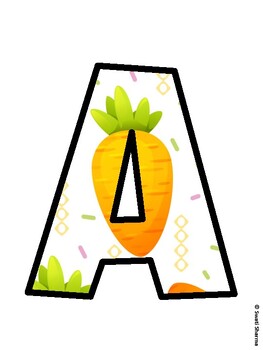 Preview of Carrots Bulletin Board Décor Kit, Carrots Bulletin Board Letters