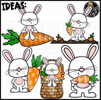 Carrots & Bunnies Clip Art Set {Educlips Clipart} by Educlips | TPT