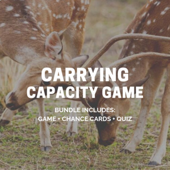 Preview of Carrying Capacity Game Bundle
