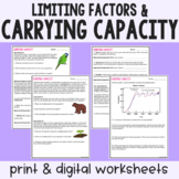 Carrying Capacity & Limiting Factors - Reading Comprehensi