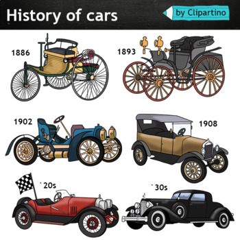 world history clipart black and white car