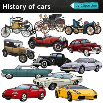Preview of Cars Clipart-History of the automobile