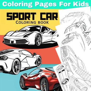 Cars Sport Coloring Pages Printable Racing cars coloring pages For Kids