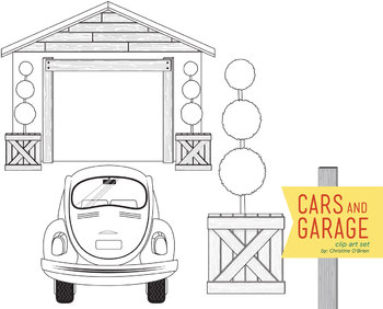 Download Cars and Garage Clip Art Set by Christine O'Brien Creative ...