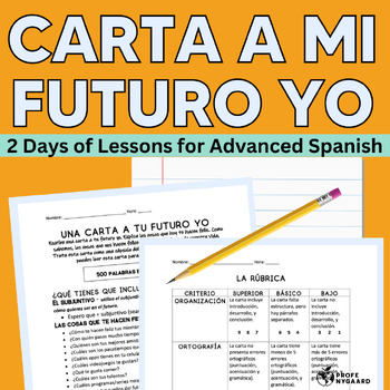 Preview of Carta a mi futuro yo- Letter to Future Self for Advanced Spanish / Heritage