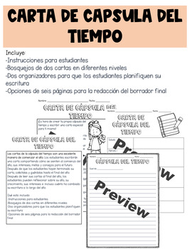 Preview of Carta de capsula del tiempo