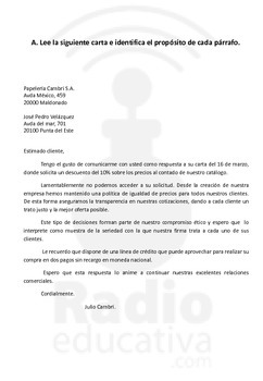 Carta de negación de petición. Denegación. by Fabian G  TpT