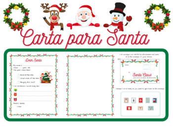 Señal chocolate cisne Carta para Santa (modelo para imprimir) - Spanish version | TPT