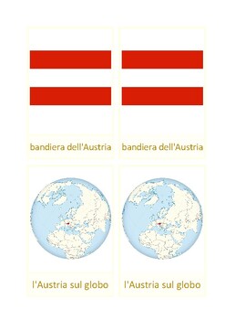 Preview of Carte di nomenclatura: province federali Austriache, italiano, Montessori