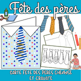 Carte fête des Pères chemise et cravate | French Fathers D