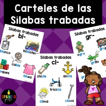 Carteles Sílabas trabadas (Posters) by Spanish Profe | TpT