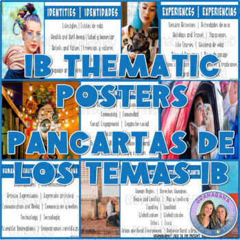 Preview of Carteles Temáticos para IB IA Español | IB Spanish Thematic Posters | Pancartas