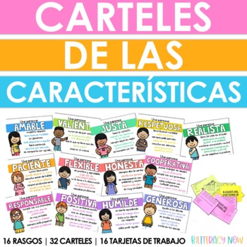 Carteles De Los Rasgos Spanish Character Traits Posters By Biliteracy Now