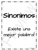 Carteles de sinónimos