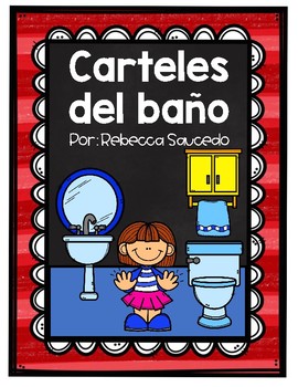 Letreros: Instrucciones en el baño (Teacher-Made) - Twinkl