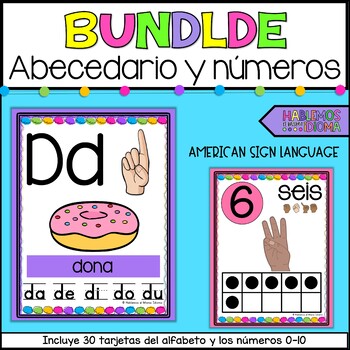 Preview of Carteles del abecedario y números | ABC and number posters in SPANISH