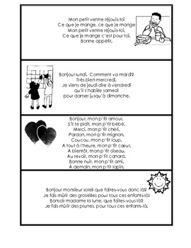 Cartes-Comptines /French Poem Cards by Madame Montessori | TPT