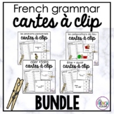 Cartes à clip - FRENCH grammar clip cards BUNDLE
