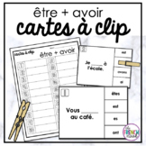 Cartes à clip - être + avoir  (FRENCH grammar clip cards)