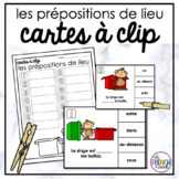 Cartes à clip - les prépositions de lieu (FRENCH vocabular