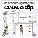 Cartes à clip - les pronoms personnels (FRENCH grammar cli