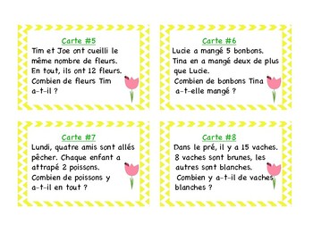 Cartes A Taches Resolution De Problemes Le Printemps By Coquelicotlit