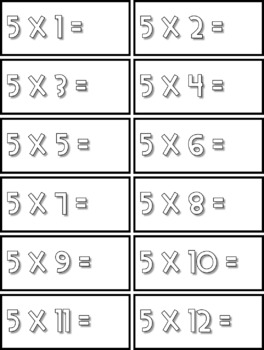 Cartes de multiplication by Apprendre a apprendre | TPT