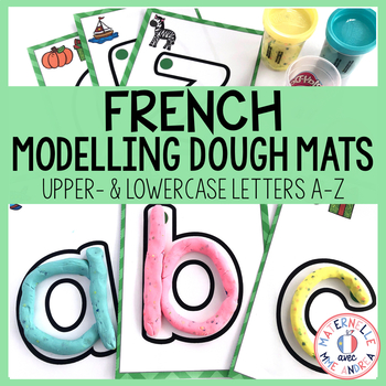 Preview of Cartes de pâte à modeler - l'alphabet (FRENCH alphabet modelling dough mats)