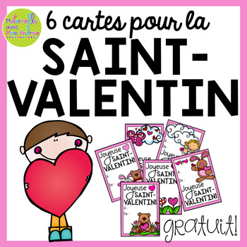 Preview of Cartes pour la Saint-Valentin - GRATUIT (Free FRENCH Valentine's Day Cards)