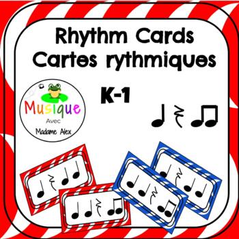Preview of Cartes rythmiques | Rhythm Cards Level 1