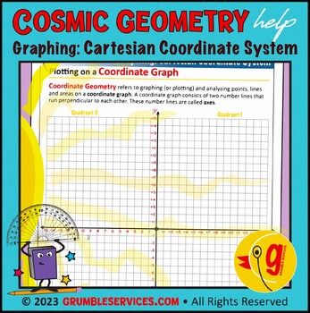 Preview of Graphing & Cartesian Coordinate Systems: BLANK four-quadrant Cartesian Plane
