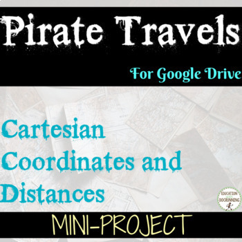 Preview of Cartesian Coordinates Project Digital Pirate Adventure 
