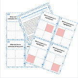 Cartesian Plane Task cards and Story (Montessori elementary)