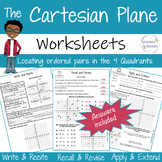 Cartesian Plane WORKSHEETS Coordinate System Ordered Pairs