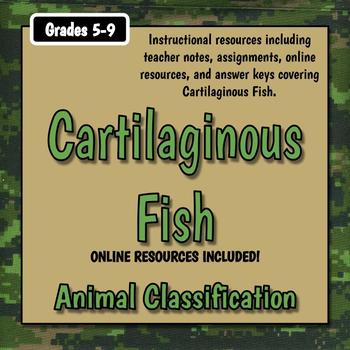 Preview of Cartilaginous Fish Teacher Notes & Assignments