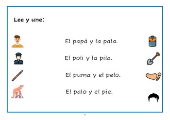 Cartilla lectura en español con actividades. by ErikaSpanish
