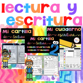 Preview of Cartillas de lectura y escritura Español Fonética BUNDLE No Prep Enseñar a Leer