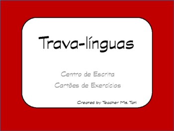Preview of Cartões de Exercícios - Trava-línguas