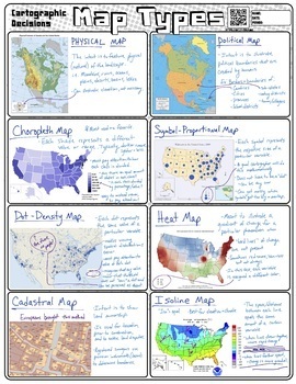 Choropleth Map Ap Human Geography Cartographic Decisions: Map Types Ap Human Geography Unit 1 | Tpt