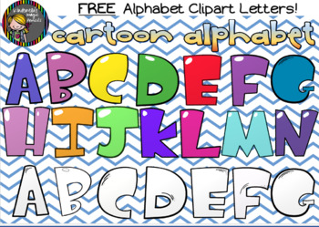 Preview of Cartoon Alphabet Clipart Letters (Part 1)
