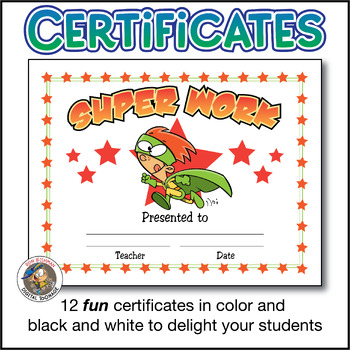 cartoon certificate templates