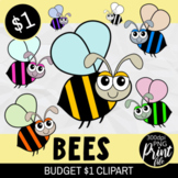 Cartoon Busy Bees - Budget Dollar Clipart Set