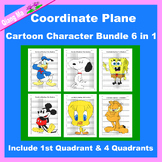 Cartoon Character Coordinate Plane Graphing Picture: Bundl