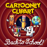 Cartoon Clipart: Back to School (100 Images)