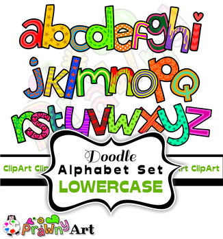 Preview of Cartoon Clipart Font Alphabet