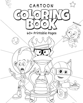 Preview of Cartoon-Coloring-Book-Coloring-Page-Sheets-for-kids