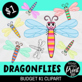 Cartoon Dragonflies - Budget Dollar Clipart Set