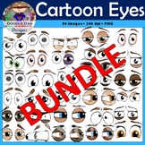 Cartoon Eyes Clip Art Bundle (Male and Female, Emotions, S