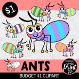 Cartoon Garden Ants - Budget Dollar Clipart Set