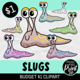 Cartoon Garden Slugs - Budget Dollar Clipart Set